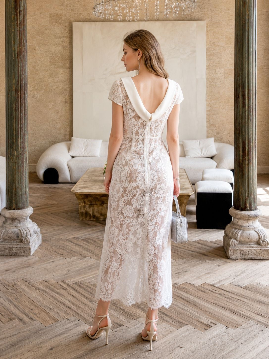 ISABEL LACE MIDI DRESS