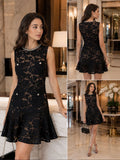 Elysian Noir Lace Dress