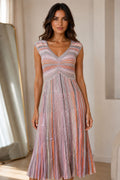 Lunara Shimmer Midi Dress