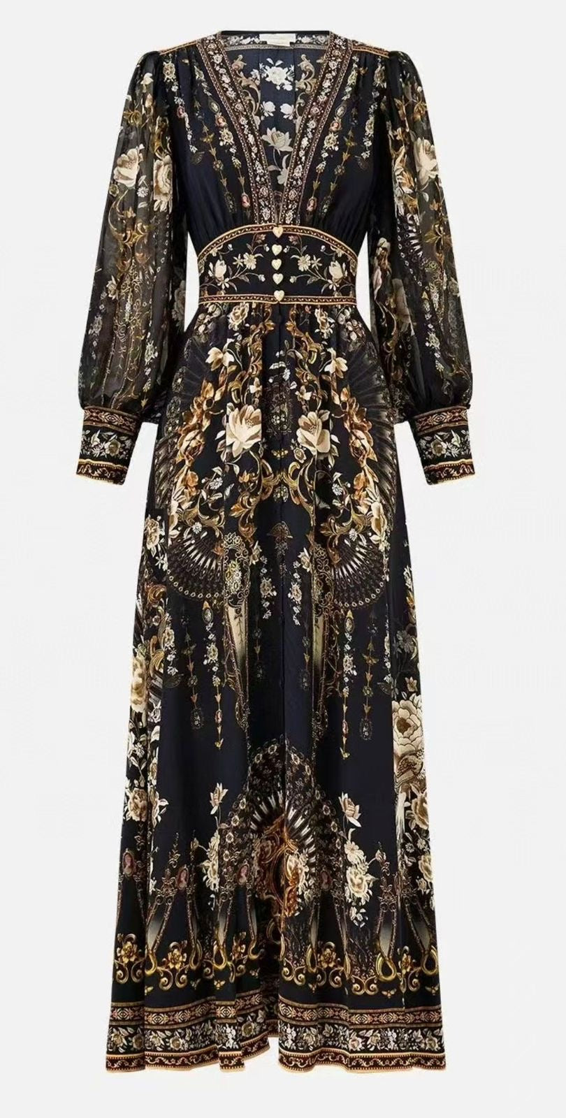 Midnight Royale Silk Gown