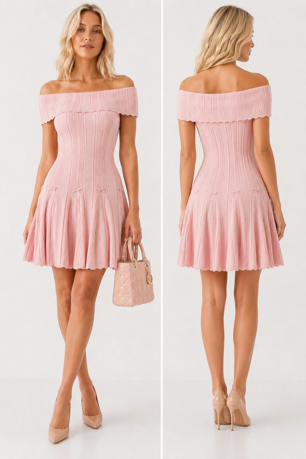 Monaco Rose Knit Dress