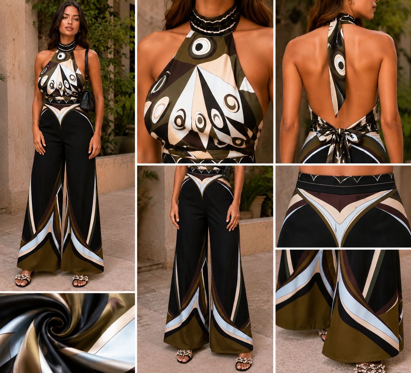 Noir Riviera Silk Set