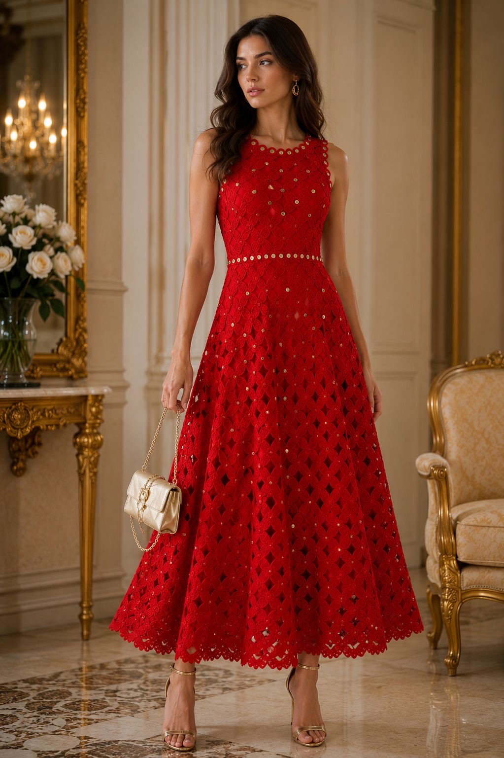 Ruby Royale Lace Dress