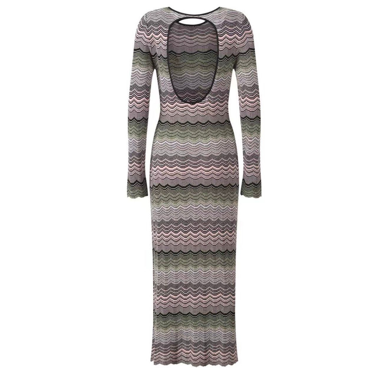 Monroe Open-Back Knit Dress