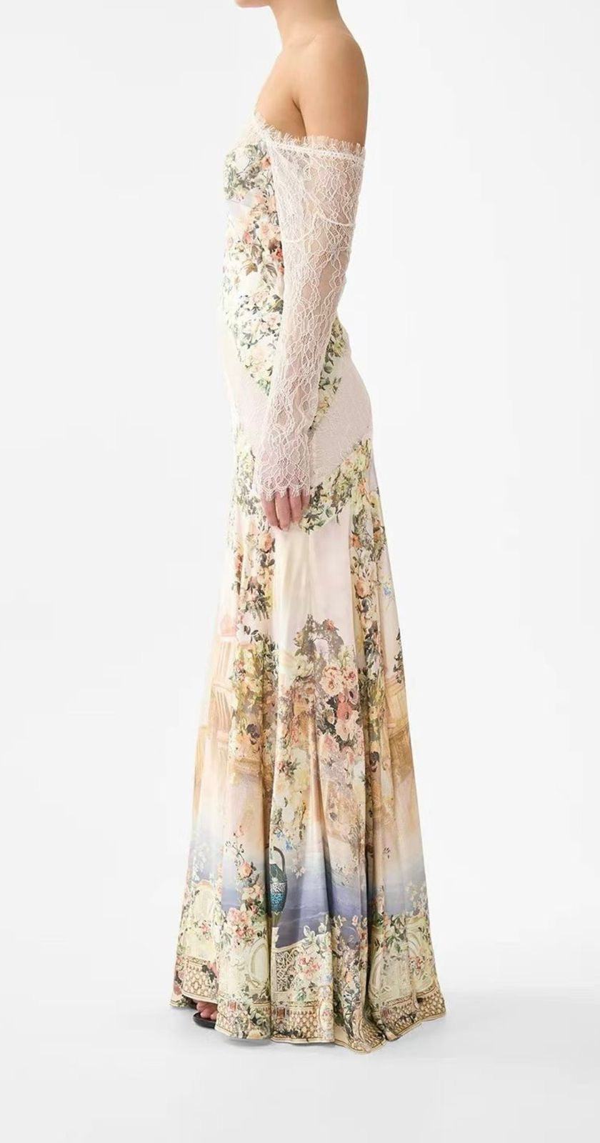 Château Fleur Silk Gown