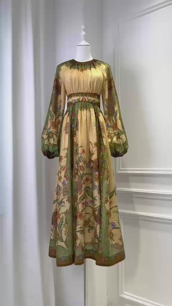 Golden Botanica Luxe Gown